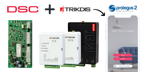 TRIKDIS communicatiemodule + DSC alarmcentrale – Korte installatiehandleiding