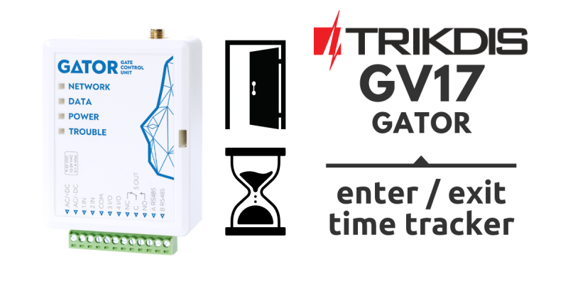 Trikdis GV17 - GATOR slimme 4G GSM / IP poortcontroller 4