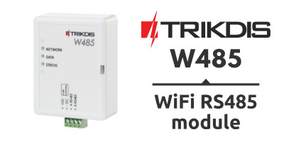 Productlancering – Trikdis W485 WiFi RS485 module Productlancering – Trikdis W485 WiFi RS485 module