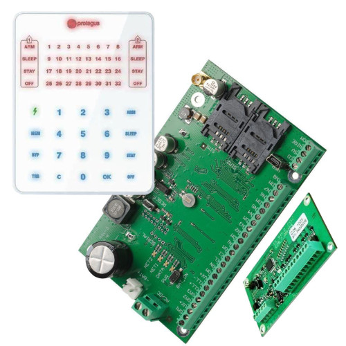 Trikdis SP231 2G slimme alarmcentrale + CZ8 zone-uitbreider + SK232 toetsenpaneel Trikdis SP231 2G slimme alarmcentrale + CZ8 zone-uitbreider + SK232 toetsenpaneel