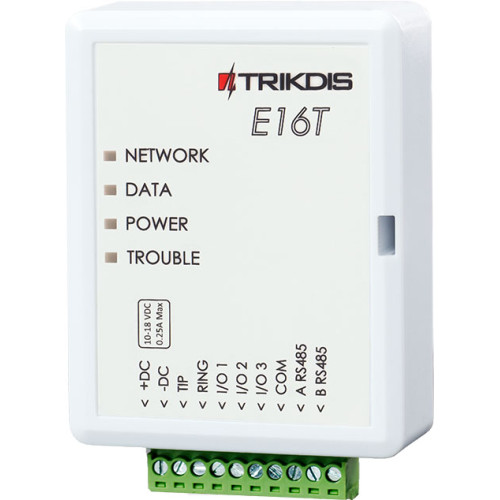 Trikdis E16T Ethernet universele communicatiemodule - IP module Trikdis E16T Ethernet universele communicatiemodule - IP module