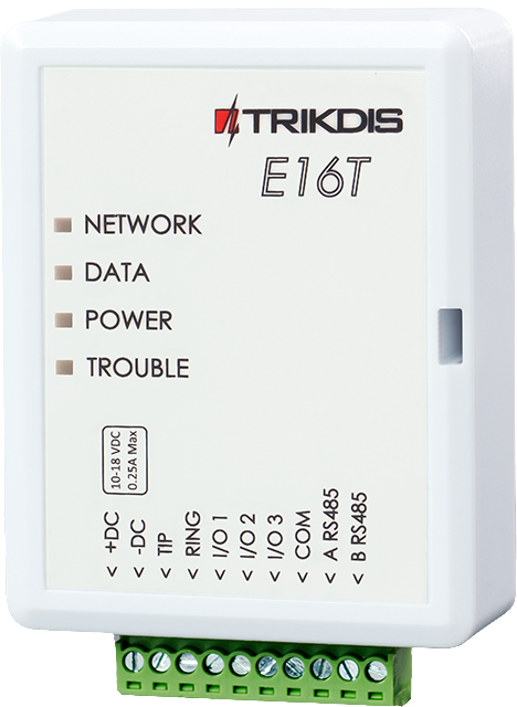 Trikdis E16T Ethernet okos átjelző